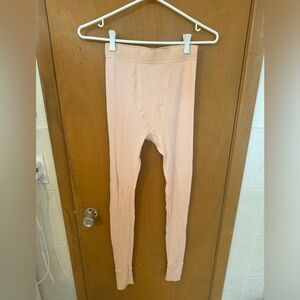 SKIMS Pointelle Logo Leggings in Quartz